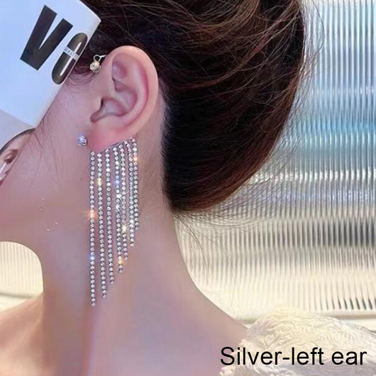 Aretes de Diamante Brillante con Clip Mariposa 2 en 1 - Image 16