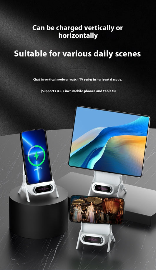 Cargador Inalámbrico con Amplificador de Sonido y Carga Automática - Image 15