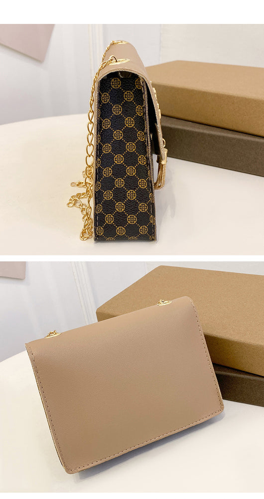 Bolso Crossbody Cuadrado Pequeño con Cadena y Detalle de Borla - Diseño Bicolor Elegante - Image 30