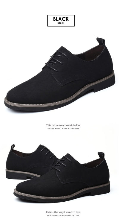 Zapatos Casuales Talla Grande Hombre Estilo Británico Acolchonados - Image 11