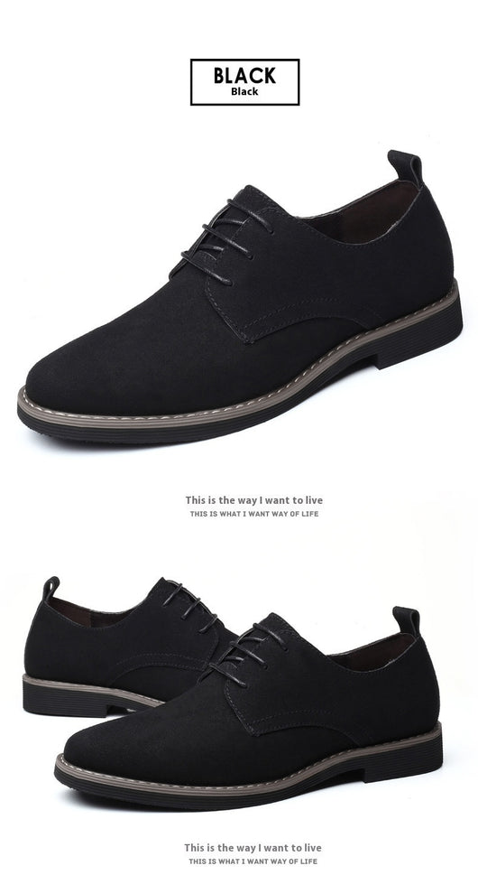 Zapatos Casuales Talla Grande Hombre Estilo Británico Acolchonados - Image 11