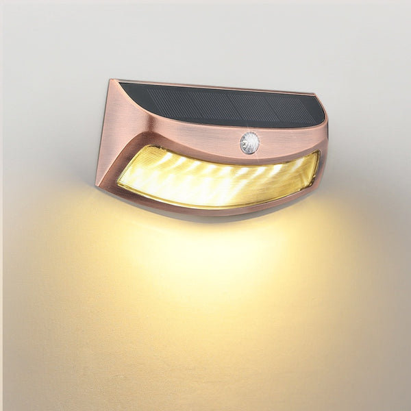 Lámpara Solar Retro para Jardín y Patio - Iluminación Decorativa de Pared