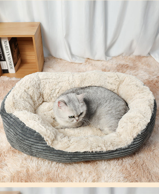 Cama Térmica Ovalada Acolchada para Perros y Gatos - Confort Invernal - Image 10