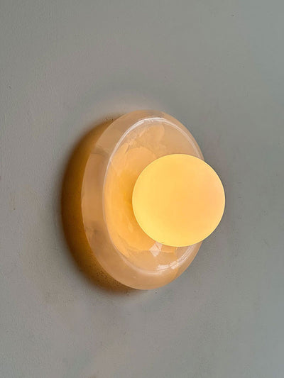 Lámpara de Pared Jade Natural Entrada Lujo Francés - Image 15