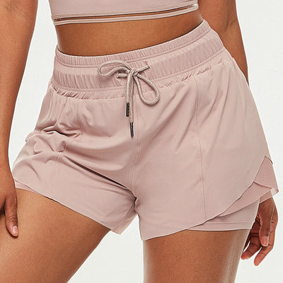 Shorts de Fitness Dos Capas Anti-transparencia para Yoga y Running - Image 4