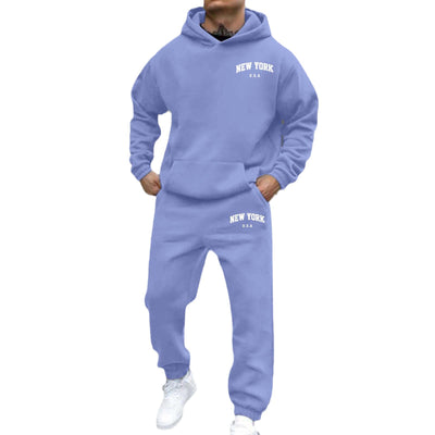 Sudadera con Capucha Forrada en Polar con Diseño Estampado para Hombre - Image 5