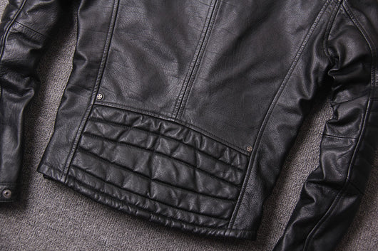 Chaqueta de Cuero Slim Fit con Cuello Alto para Hombre - Diseño Moderno y Trendy - Image 14