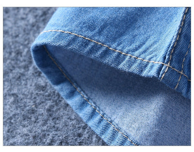 Camisa de Algodón Denim para Hombre de Manga Larga - Image 11