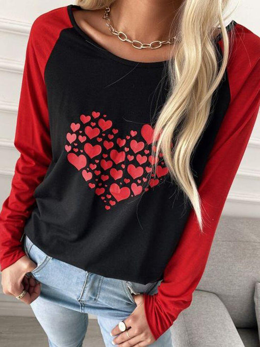 Camiseta Manga Larga Cuello Redondo Estampado Love para Mujer - Image 8