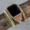 Pulsera Tejida Piedra Emperador Cuadrada