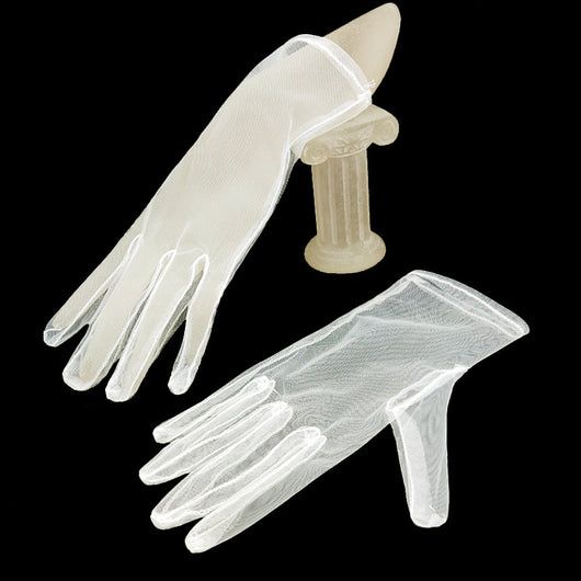 Guantes Cortos de Seda Negra - Elegancia y Sofisticación - Image 5