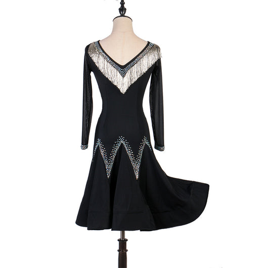 Vestidos de Danza Latina con Tubo - Trajes de Competencia y Faldas de Baile - Image 2