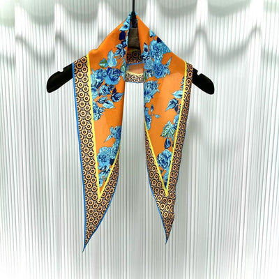Pañuelo de Seda Crepe Estampado Diamante - Image 57