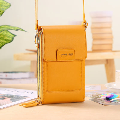 Bolsa Mensajera Táctil para Celular - Diseño Femenino Compacto