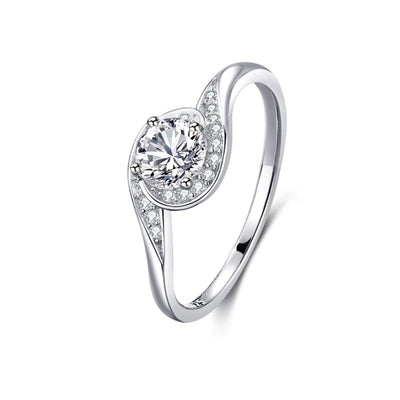 Anillo de Plata 925 con Diamantes Incrustados Clásico - Image 12