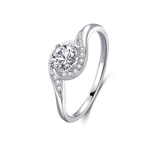 Anillo de Plata 925 con Diamantes Incrustados Clásico - Image 12