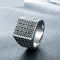 Anillo de Acero Titanio Cuadrado para Hombre