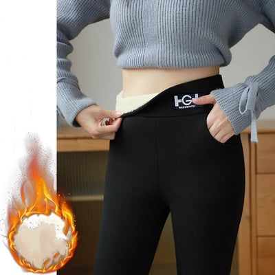 Leggings Térmicos de Cachemira y Lana de Cordero para Invierno - Image 7