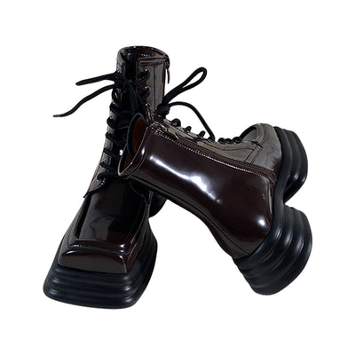 Botas Martin para Mujer con Punta Cuadrada y Suela Gruesa - Image 9