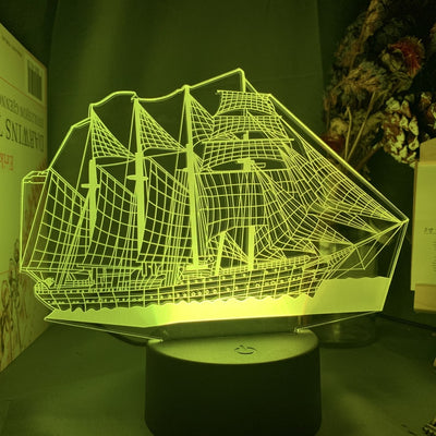 Lámpara 3D Holográfica Avión Personalizada - Luz Nocturna LED para Niños - Image 7