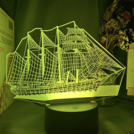 Lámpara 3D Holográfica Avión Personalizada - Luz Nocturna LED para Niños - Image 7