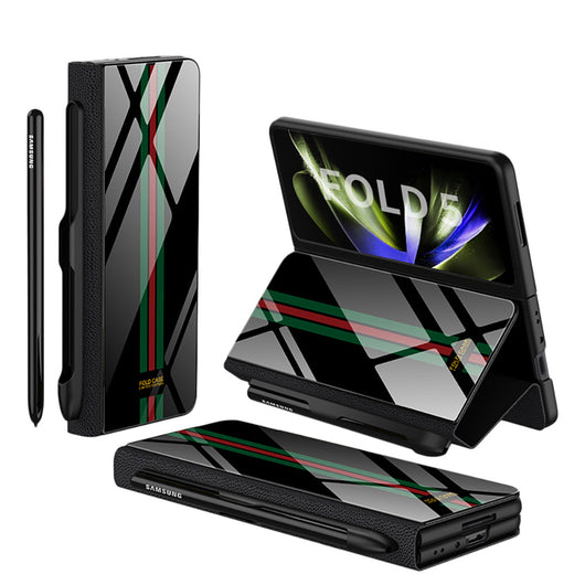 Funda de Cristal Protectora para Galaxy Z Fold5 - Diseño Flip Creativo - Image 25