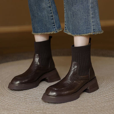 Botas Tejidas de Confort y Estilo Casual para Mujer - Image 13