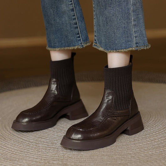 Botas Tejidas de Confort y Estilo Casual para Mujer - Image 13