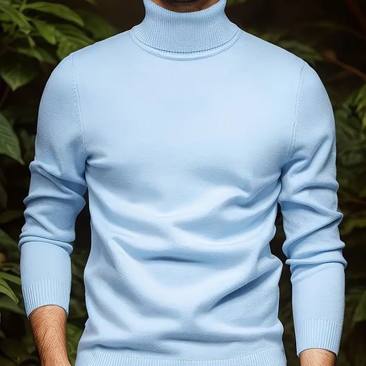 Suéter Cuello Alto Viscosa Hombre - Versátil y Suave - Image 12