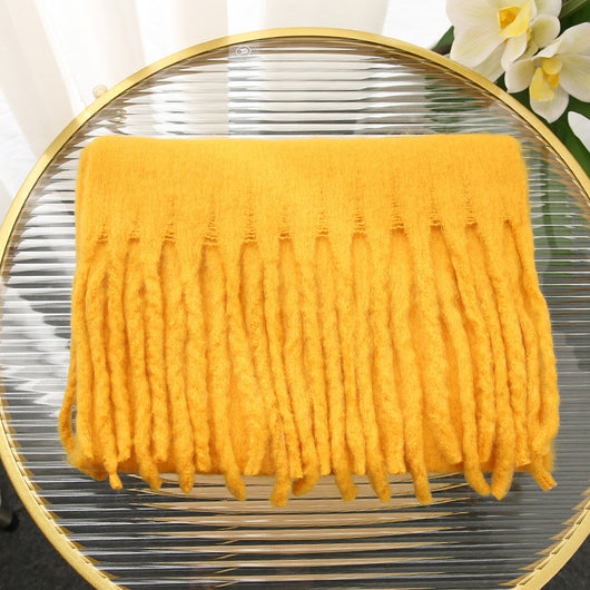 Bufanda Rectangular Suave y Cálida con Borlas - Image 16