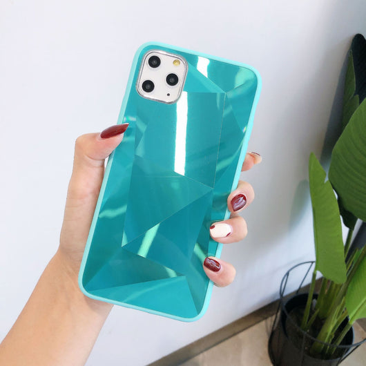 Funda Celular de Patrón Diamante Geométrico en Gel - Image 8