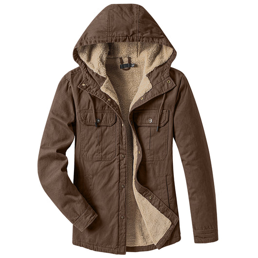 Chaqueta Acolchada con Forro Polar - Abrigo Casual con Capucha para Otoño e Invierno - Image 6