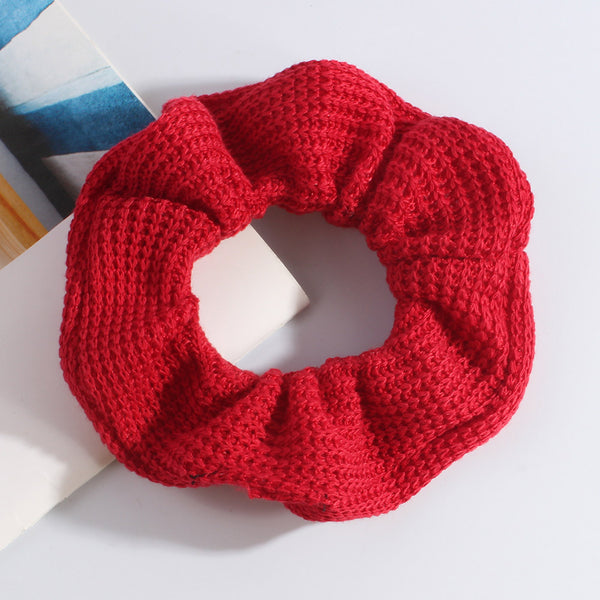 Bandas Elásticas para Cabello Vintage Terciopelo Colores Sólidos - Image 6