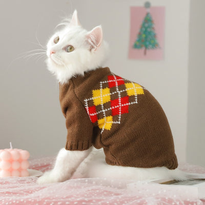 Suéter Otoño Invierno para Gatos - Prevención de Caída de Pelo