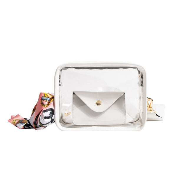 Bolso Transparente con Correa Ancha para Mujer - Estilo Crossbody