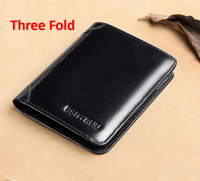 Billetera Vertical Tri-fold de Cuero Mate para Hombre - Image 19
