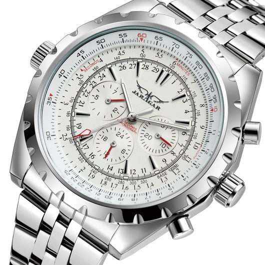 Reloj Automático de Acero Inoxidable con Doble Calendario para Hombre - Image 9