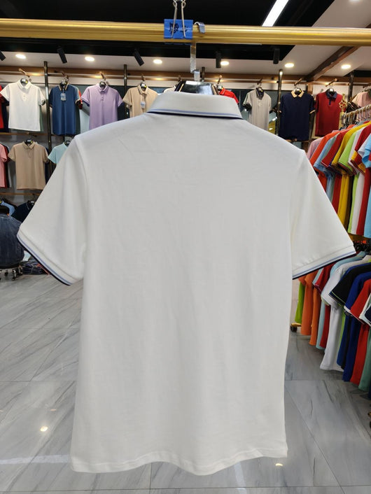 Polo de Algodón Puro Business Casual con Solapa - Manga Corta - Image 33