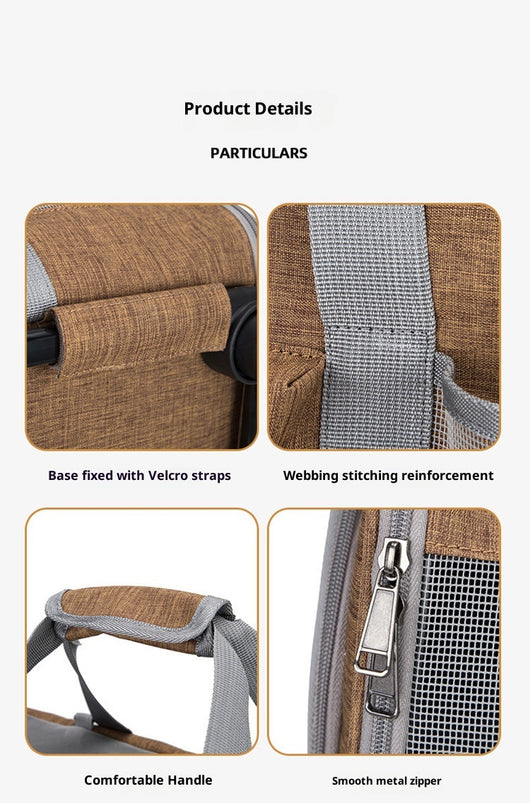 Bolsa de Transporte Plegable para Mascotas con Ruedas y Correa - Image 17