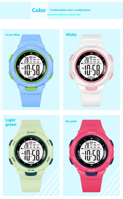Reloj Electrónico Estudiantil con Correa Luminosa Impermeable y Hebilla de Moda - Image 15