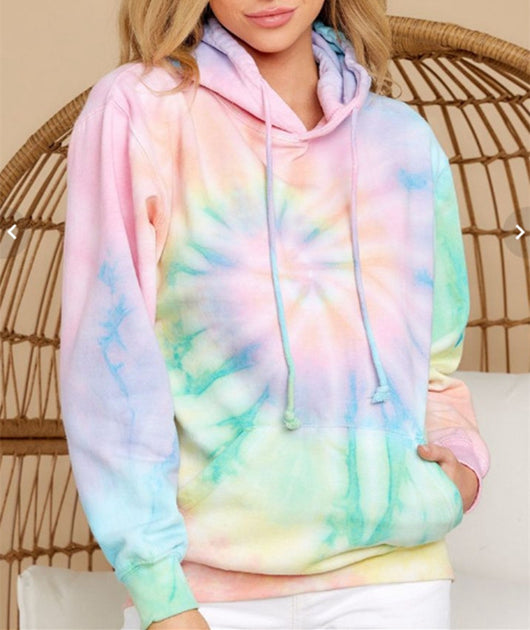 Sudadera Tie-Dye Deportiva Holgada con Capucha - Image 9