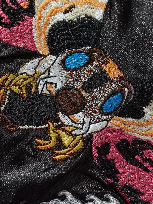 Chaqueta Béisbol Casual Hombre con Bordado de Dragón - Streetwear Premium - Image 9