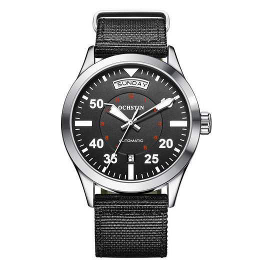 Reloj Mecánico Automático Resistente al Agua con Correa de Nylon - Image 9