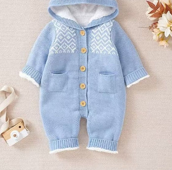 Mameluco Tejido para Bebés con Abrigo Cálido - Image 7
