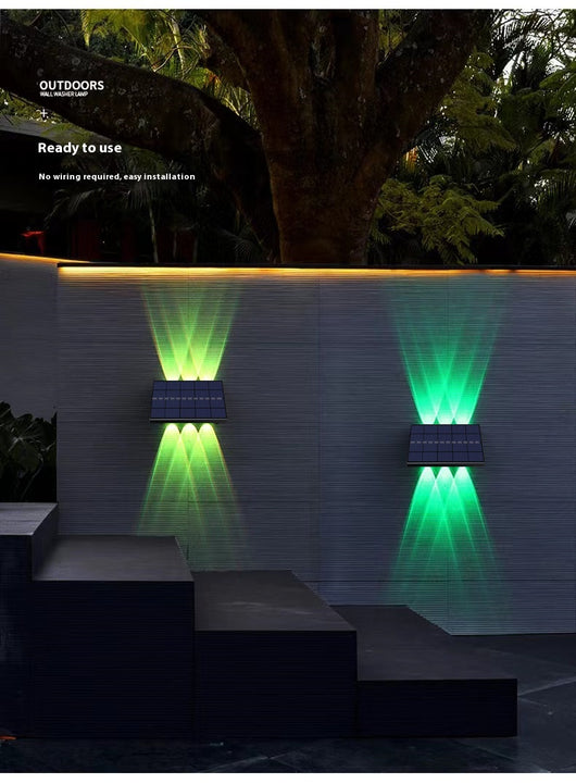 Lámpara Solar de Pared para Jardín y Decoración Exterior - Image 26