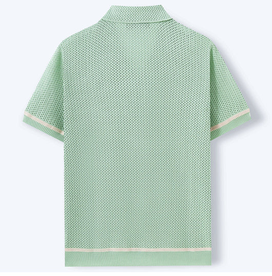 Playera de Punto Calada para Hombre - Estilo Casual Verano - Image 11