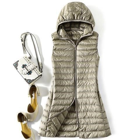 Chaleco Acolchado con Capucha para Mujer - Ligero y Versátil - Image 18