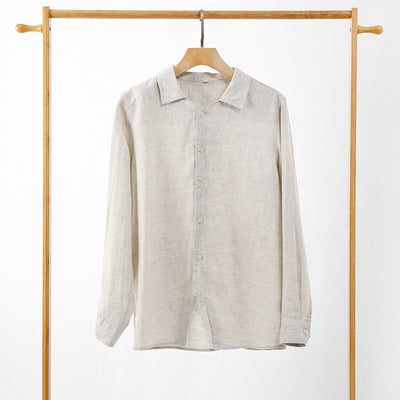 Camisa de Lino para Hombre Primavera Verano - Image 2