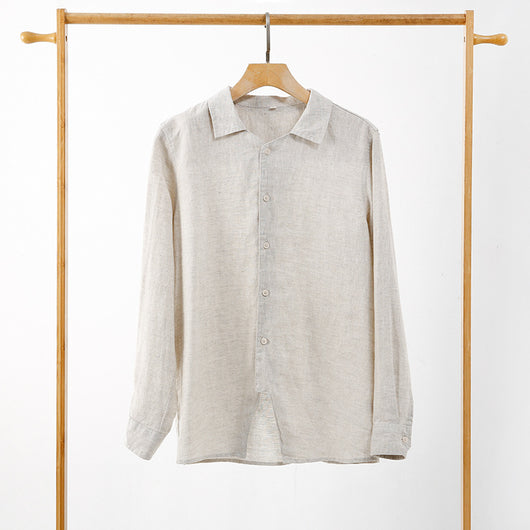 Camisa de Lino para Hombre Primavera Verano - Image 2