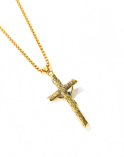Collar Cruz Cristiana Titanio para Hombre - Diseño Clásico y Duradero - Image 5